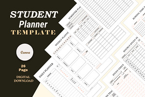 Digital Student Planner Template