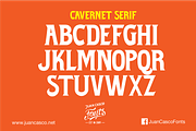 Cavernet Serif, a Serif Font by Juan Casco (Thumbnail 3 of 3)
