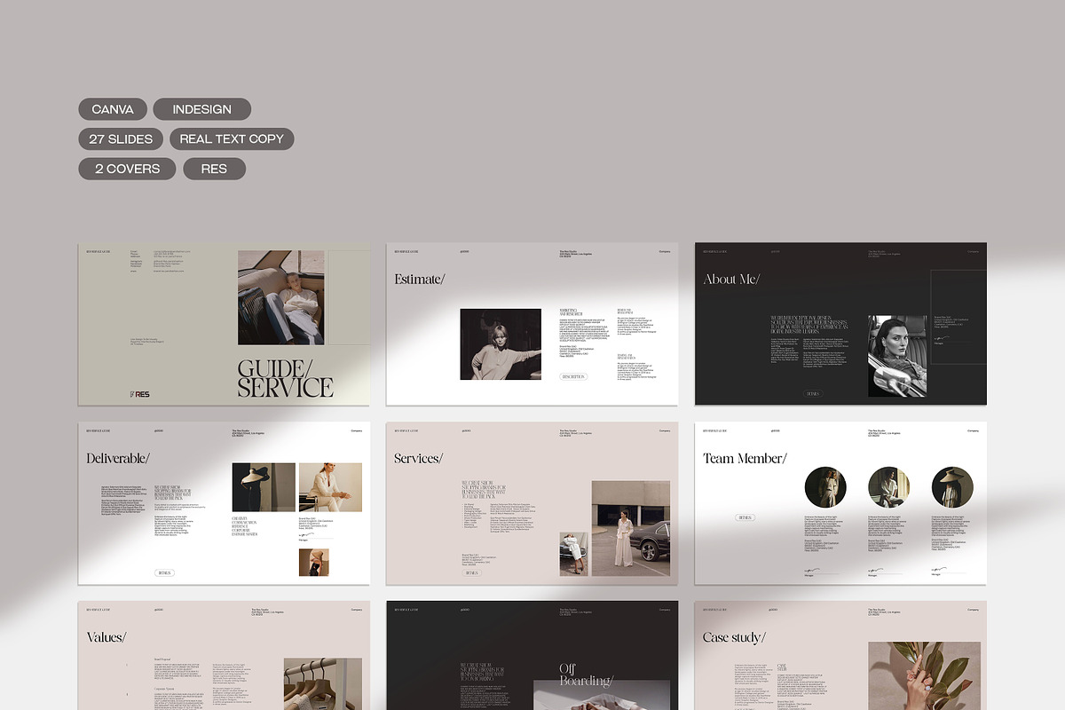 RES | Service Guide Template preview 3
