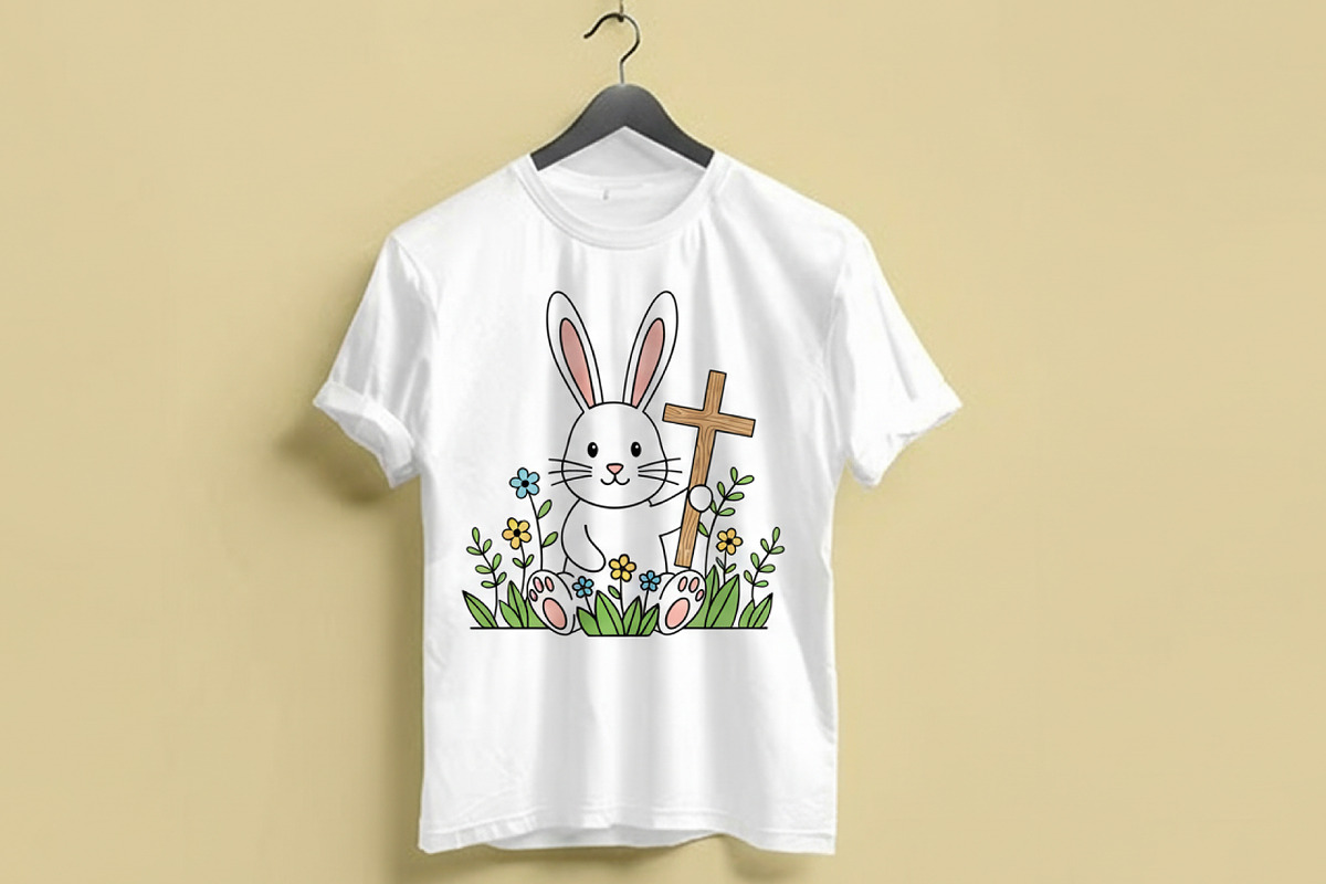 Easter Bunny with Cross Clipart Set, a Graphic by T-shirt Pond (Photo 9 of 10)
