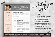 Feminine Resume Template Ginger, a Resume Template by LevelUpResume (Thumbnail 5 of 5)