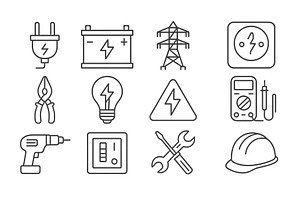 Illustration of various electrical, an Illustration by ZinetroN