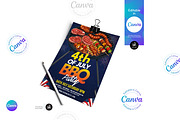 4th Of July BBQ Party Flyer, a Flyer Template by Aam360 (Thumbnail 3 of 3)