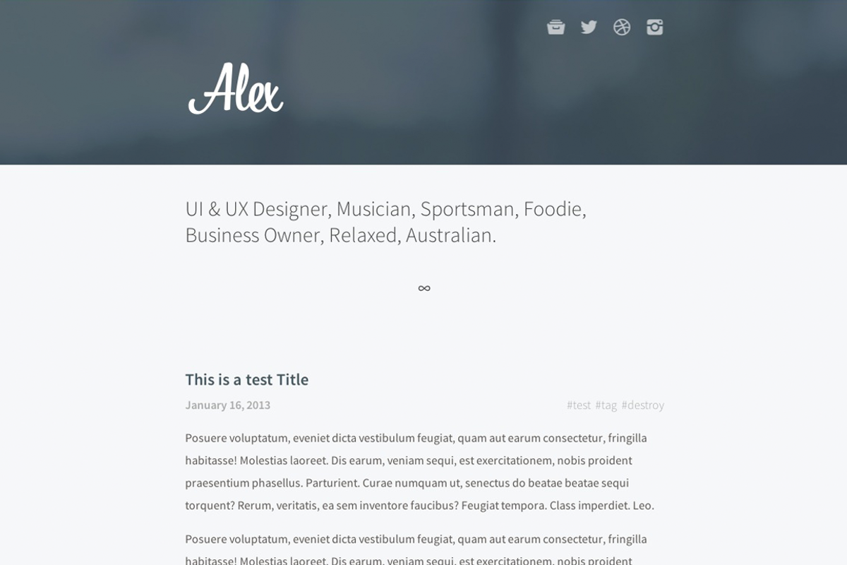 Friday Tumblr Theme, a Websites & App Template by alexvanderzon (Photo 2 of 5)