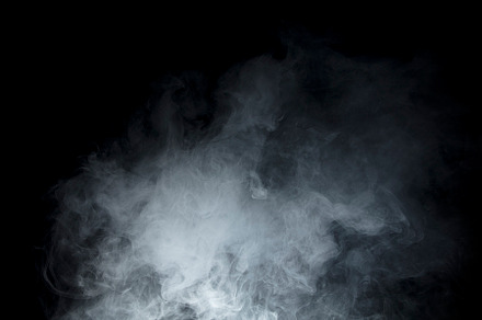 Smoke on black background