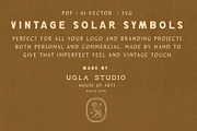 Vintage Solar Symbols, a Decorative Illustration by UglaStudio (Thumbnail 6 of 6)
