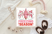 Freezing Season Snowman PNG, an Illustration by CraftArtStudio (Thumbnail 4 of 4)