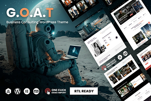 GOAT Business Agency WordPress Theme, a WordPress Template by ThemesRain