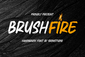 Brushfire - Textured Font