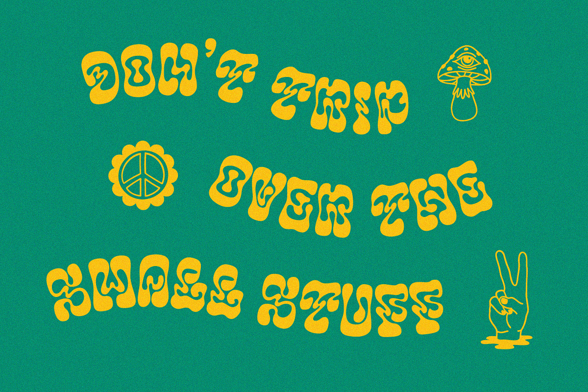 Smile Power | Psychedelic Font, a Font by Ef Studio (Photo 2 of 10)
