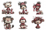 Sweet Christmas Animals PNG Bundle, an Illustration by Daily.Designs (Thumbnail 5 of 5)