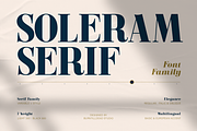 Soleram - 3 Style with 7 Weight Font, a Serif Font by Burntilldead (Thumbnail 1 of 13)
