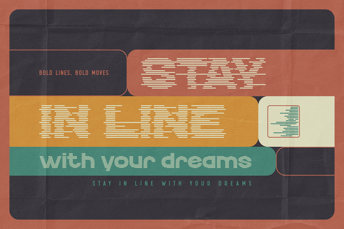 Echo Stripes - Variable Font Set, a Sans Serif Font by Gleb Guralnyk (Photo 2 of 7)