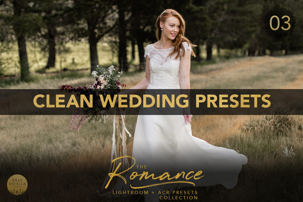 Clean Wedding LR ACR Presets, an Action Add-On by Shae Estella Photo (Photo 1 of 6)