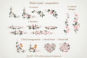 Apple Blossom Watercolor Clipart Set, a Seasonal Illustration by Where summer is (Thumbnail 6 of 14)