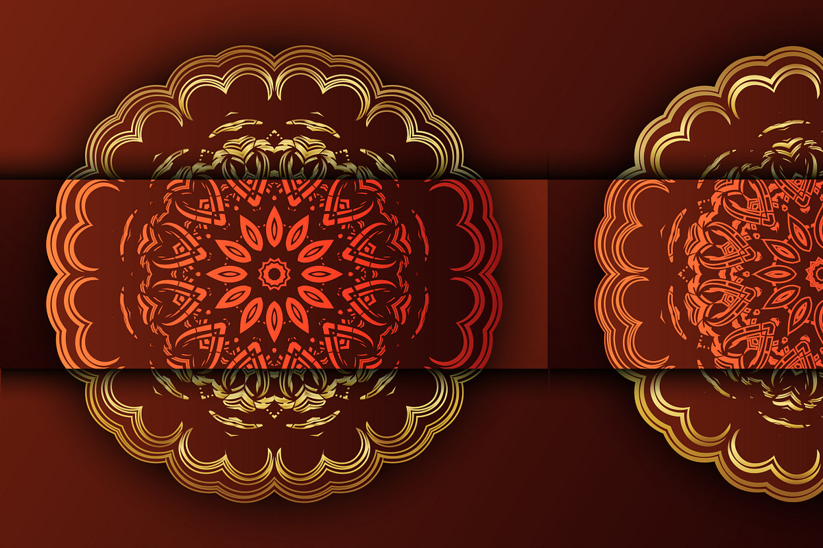 Mandala Oriental Floral art Bundle, a Background Graphic by NJ Himel (Photo 82 of 97)