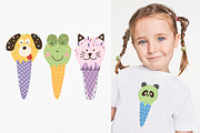 Ice cream animals collection., an Animal Illustration by Kira Konoshenko (Thumbnail 5 of 11)
