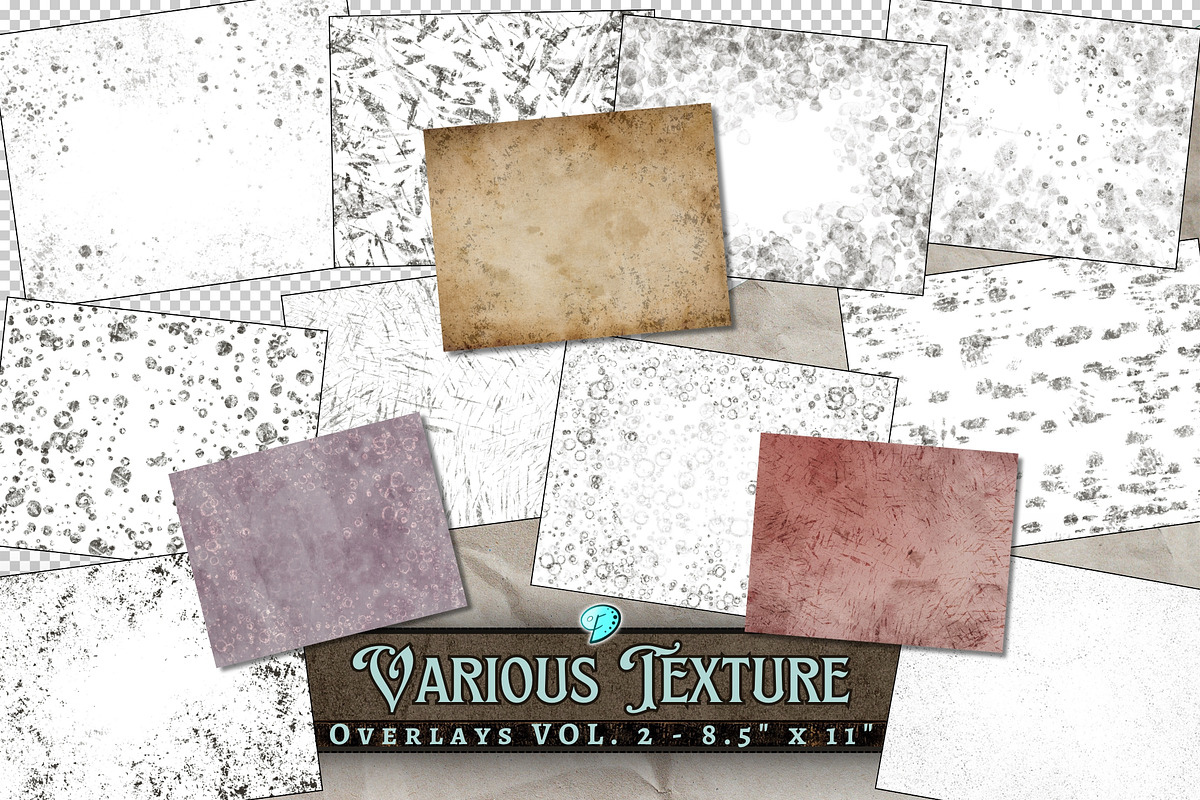 Various Texture Overlays Vol. 2, a Background Graphic by Emily Designs ...