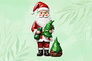 Santa with Green Gnome Sublimation, a Seasonal Illustration by Craft Nest (Thumbnail 5 of 5)