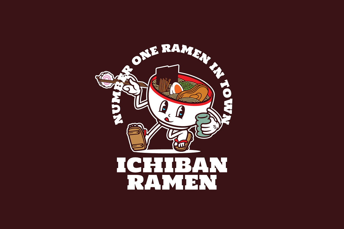 Ichiban Ramen Logo Template, a Branding & Logo Template by Kreasi Malam (Photo 2 of 4)