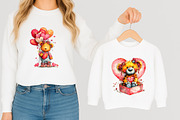 Whimsical Teddy Bear Valentine's Cli, an Illustration by designcity5 (Thumbnail 4 of 5)
