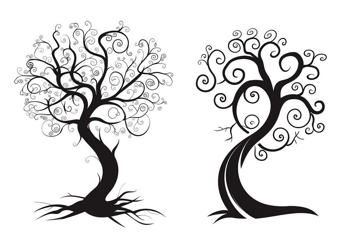 Tree Laser Cut Bundle | Decorative T, a Graphic by BIPLOB EXPERT (Photo 4 of 11)