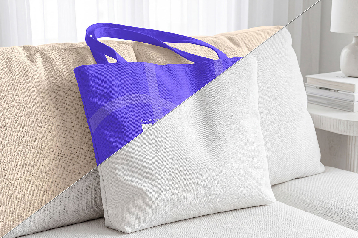 Tote Bag Mockup Template, a Merchandise Mockup by graphypix (Photo 3 of 4)