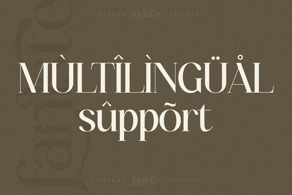 Fanlste Ligature Typeface Font, a Serif Font by Storytype Studio (Photo 10 of 13)