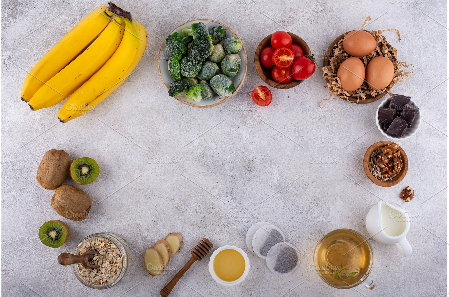 Assortment of products containing, a Food & Drink Photo by Yulia Furman