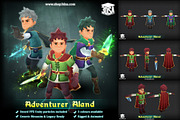Adventurer Aland, a Characters & Person 3D Model by Meshtint Studio (Thumbnail 1 of 4)