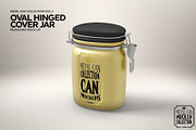Oval Tin Jar with Clip Cover Mockup, a Product Mockup by INCDesign (Thumbnail 5 of 6)