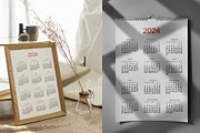 Calendar 2024 template, a Stationery Template by Contes_de_fée (Thumbnail 5 of 7)