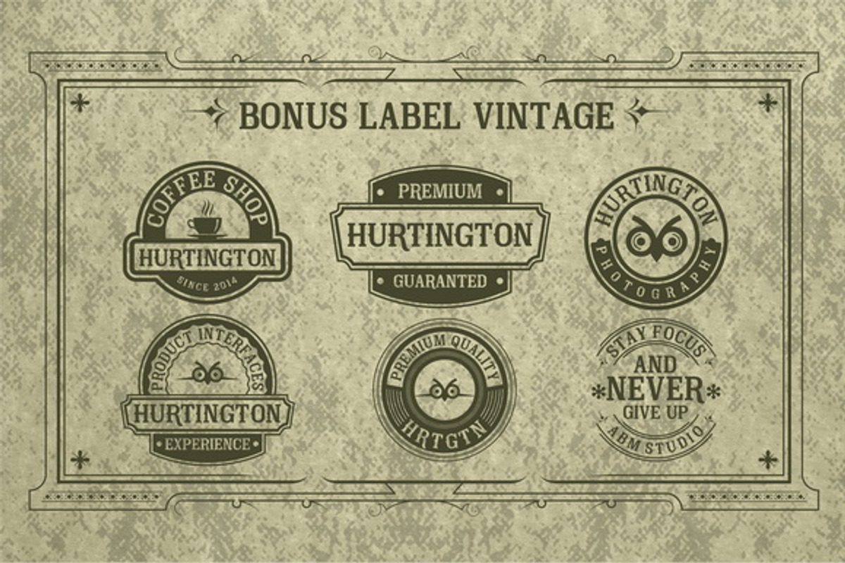 Hurtington Font preview 4