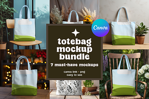 Totebag Canva Mockups Bundle
