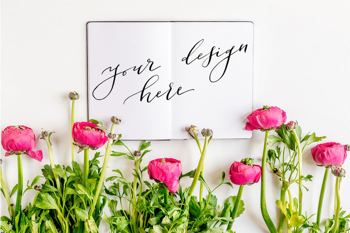 3x3 Floral Pattern Trios mockups, a Books & Magazine Mockup by oh.clarita (Photo 7 of 8)