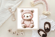 Knitted Plush Baby Animals Clipart, an Illustration by CraftArtStudio (Thumbnail 6 of 6)