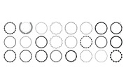 Set of decorative round frames, a Decorative Illustration by Yayasya (Thumbnail 1 of 3)