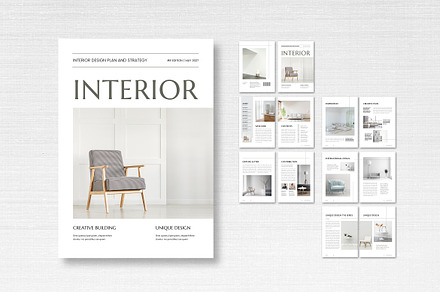 Interior Design Magazine Template, a Magazine Template by UICreative