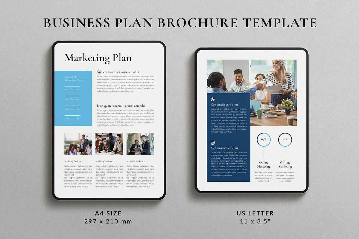 Business Plan Brochure Template, a Brochure Template by TemplatesForest