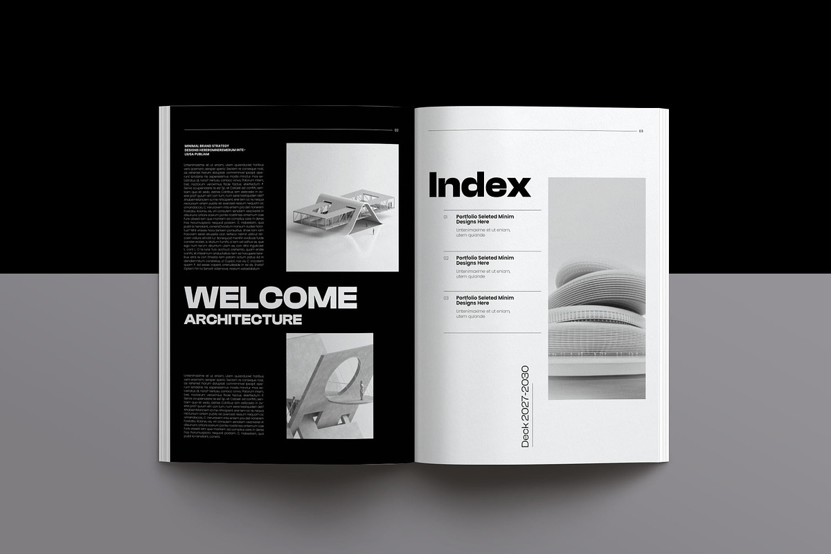 Architecture Portfolio Template, a Brochure Template by Creative-Work (Photo 2 of 7)
