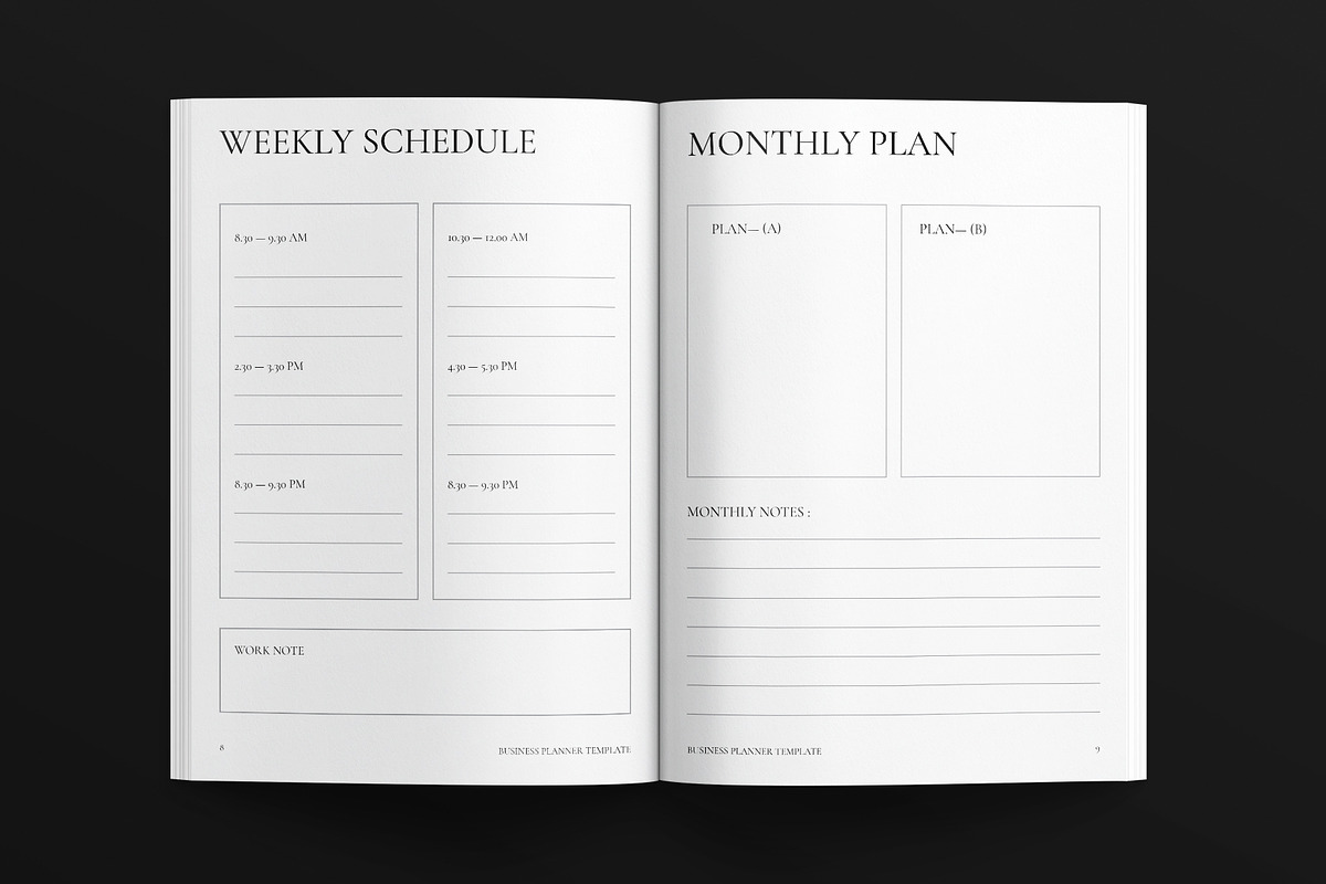 Planner Template, a Brochure Template by E-Type (Photo 4 of 7)