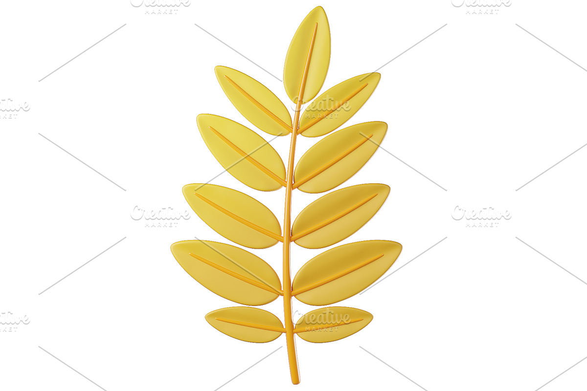 Cute 3D Autumn Leaves, a Plants & Tree 3D Model by Hannet (Photo 4 of 14)