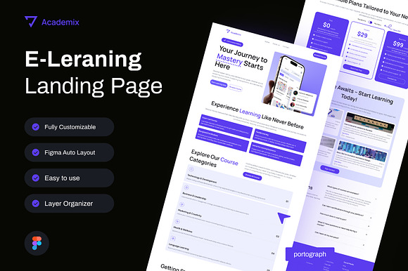 Academix - E-Leraning Landing Page preview 7