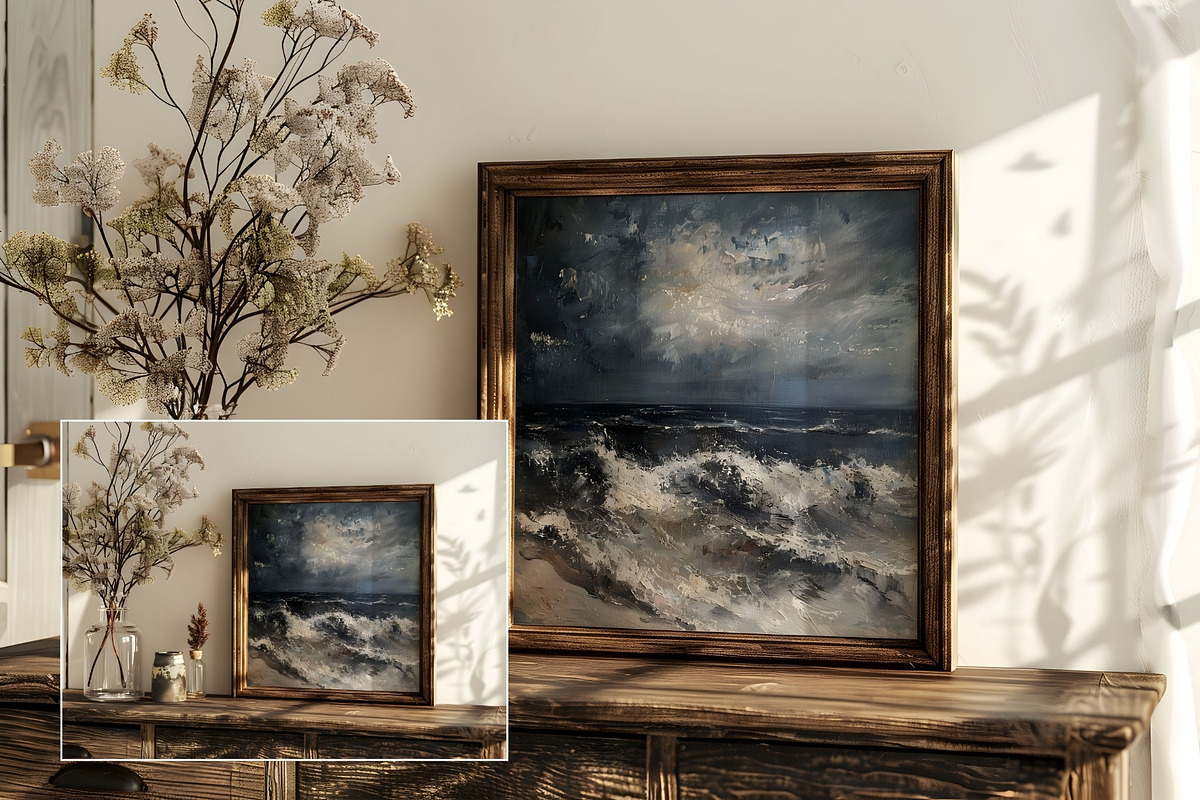 Rustic 1:1 Frame Mockup FR-RU-002, a Household Mockup by Callistemon Creative (Photo 7 of 8)