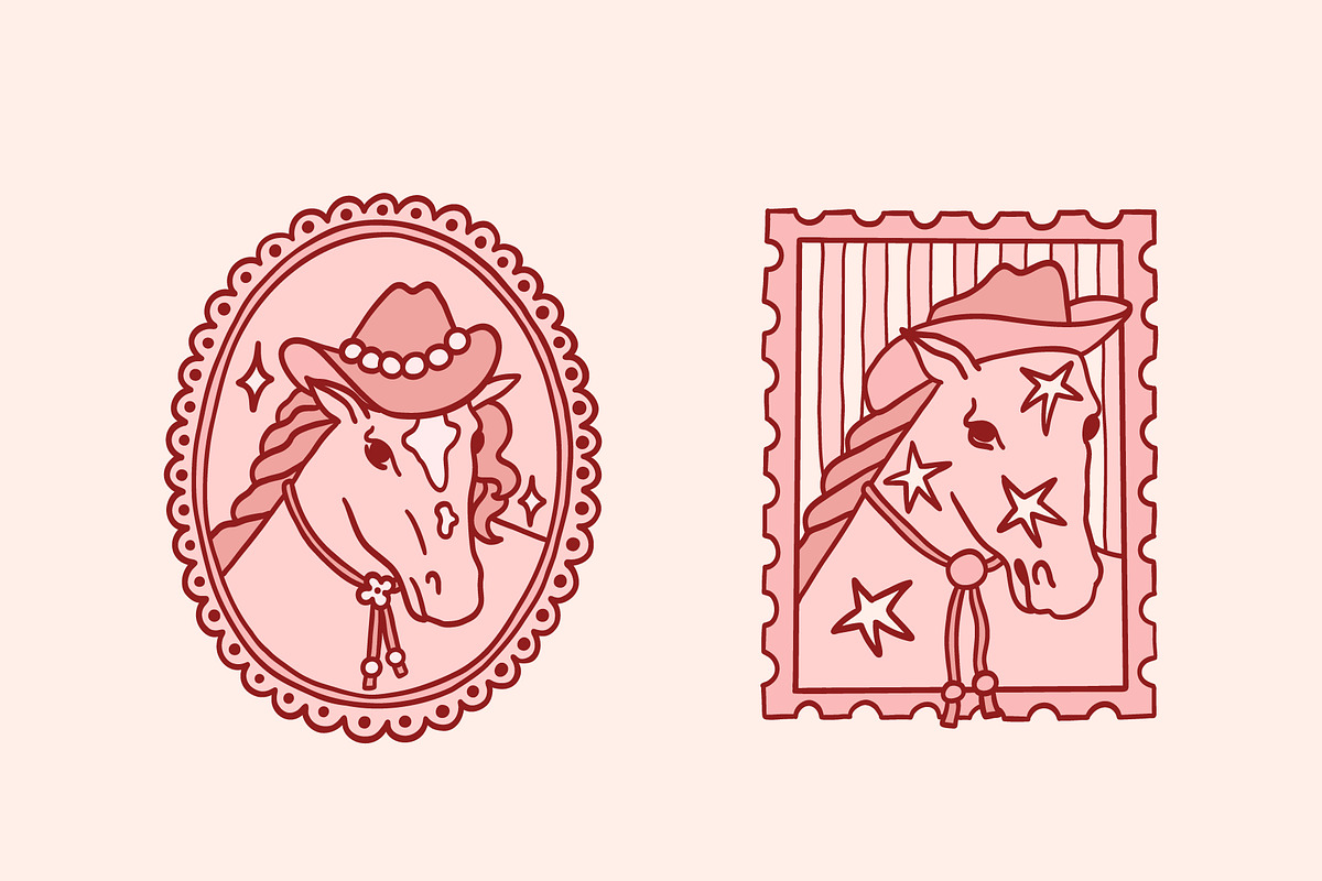 Cowgirl party clip art EPS, PNG, SVG, an Object Graphic by Viaireshop (Photo 4 of 9)