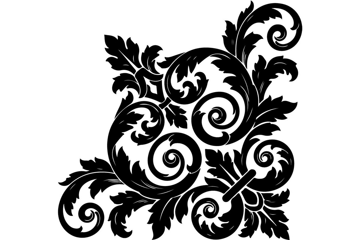 Premium Swirl Leaf Corner Frame, a Decorative Illustration by Creativeshirt (Photo 19 of 20)