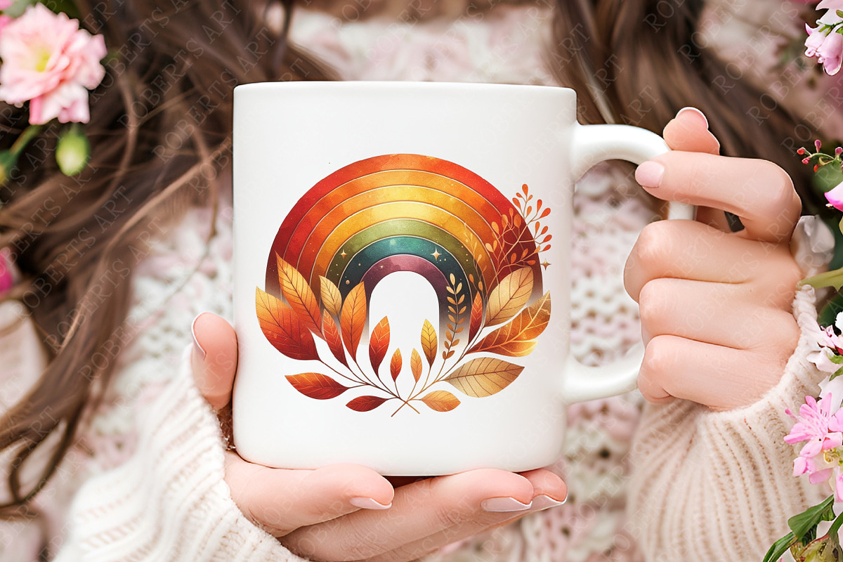 Retro Autumn Sublimation Clipart, an Illustration by RobertsArt (Photo 6 of 7)