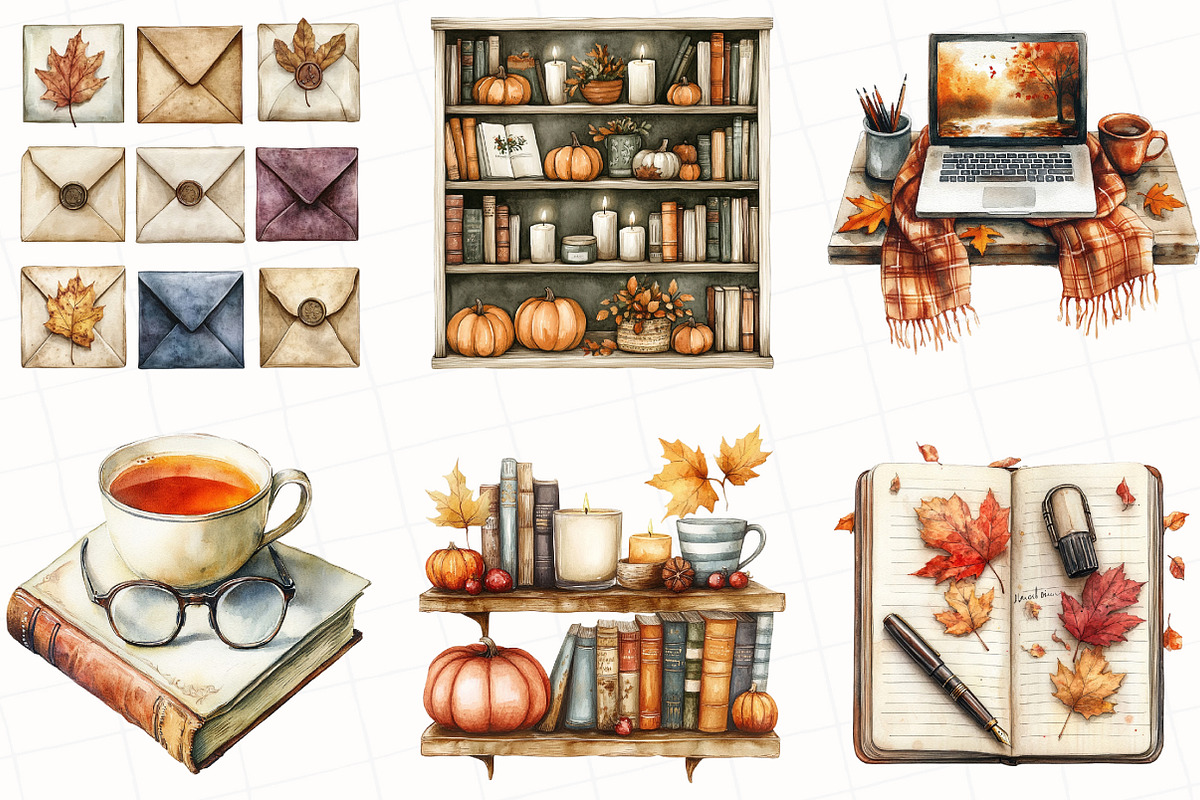 Cozy Autumn Planner Clipart, an Illustration by OK Design (Photo 5 of 5)