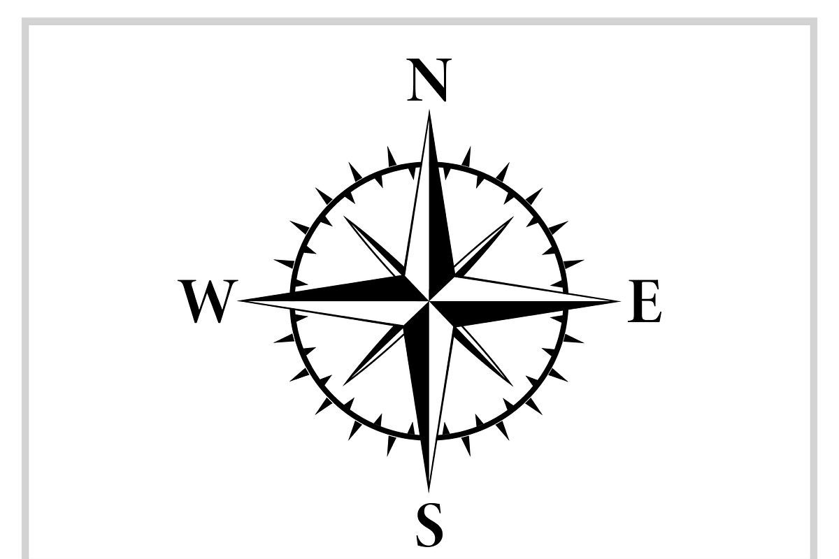 Stylish Compass Icon Set, a Decorative Illustration by CarWrap design (Photo 3 of 3)