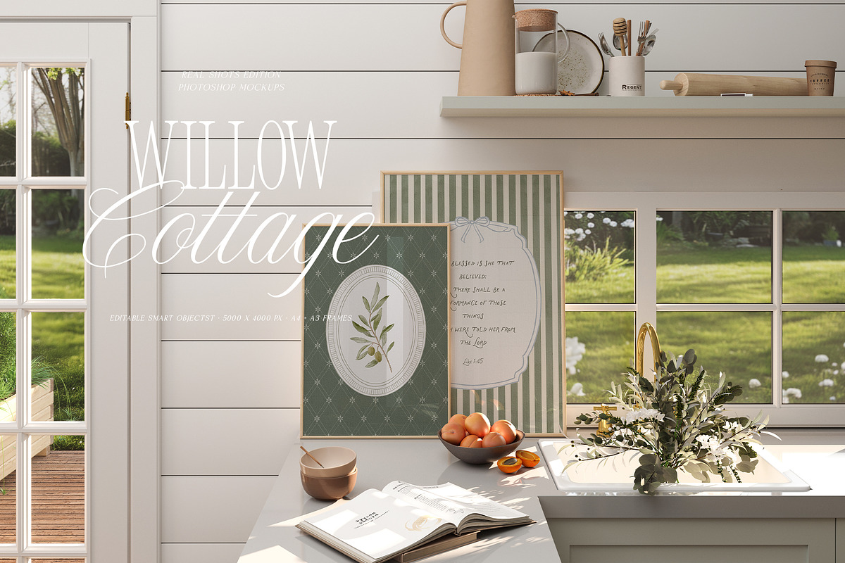 Willow Cottage Frames Mockup, a Household Mockup by Muse Mockups (Photo 10 of 14)